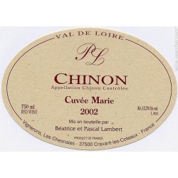 Chinon 2012-Cuvée Marie-MG-Domaine les Chesnaies