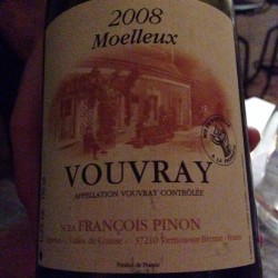 Vouvray 2008 - Moelleux - Domaine Pinon